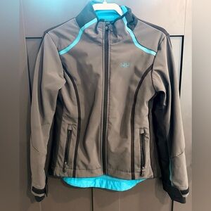 Cruel Girl Black/Charcoal Gray Soft Shell Jacket